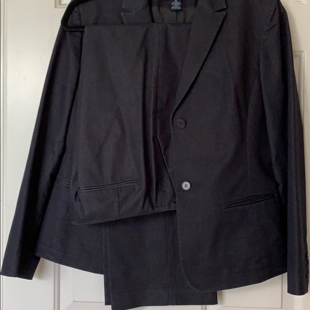 Dark navy business suit